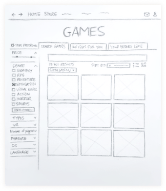 Low Fid for Left Menus